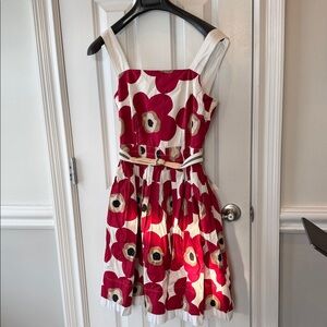 Dolce & Gabbana Floral Red and White Dress